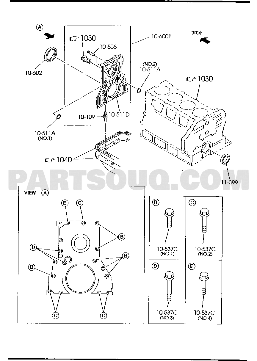 1. DIESEL ENGINE AND TRANSMISSION | Mazda Titan standard S / W cab