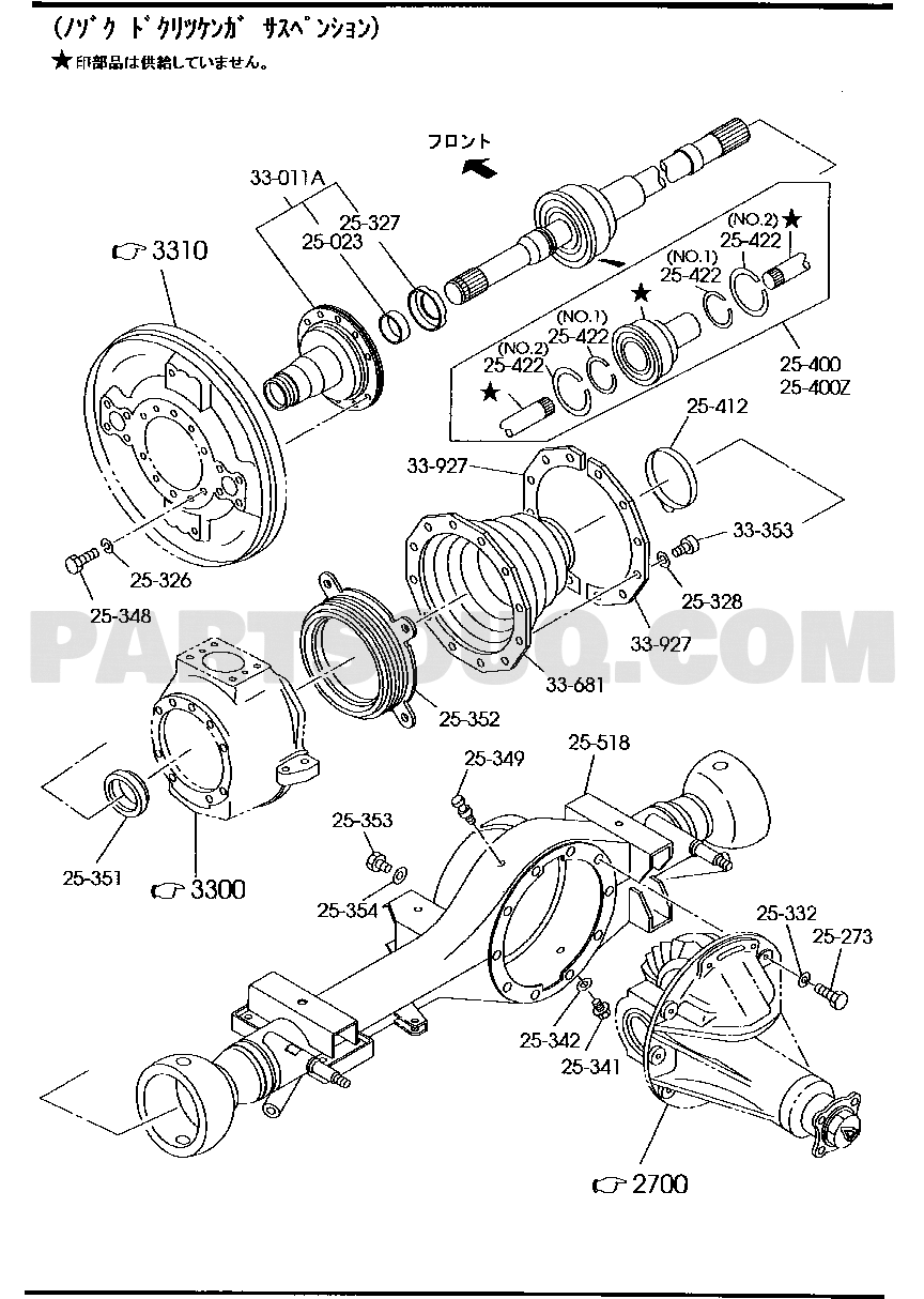 2. CHASSIS (AXLE AND BRAKE SYSTEM) | Mazda Titan standard S / W