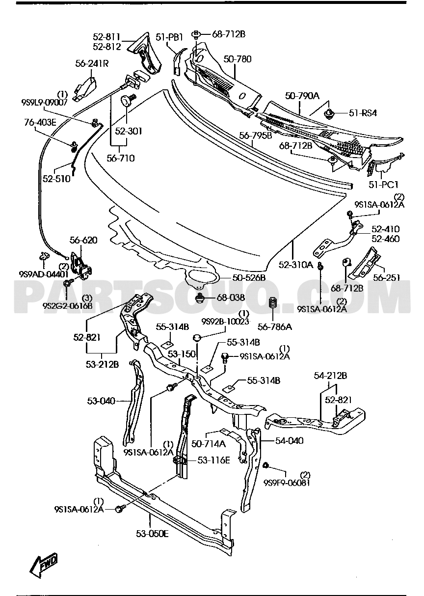 anz.ページ 3. BODY (EXTERIOR) | Mazda AZ-WAGON 5-ﾄﾞｱ- CE | Parts Catalogs