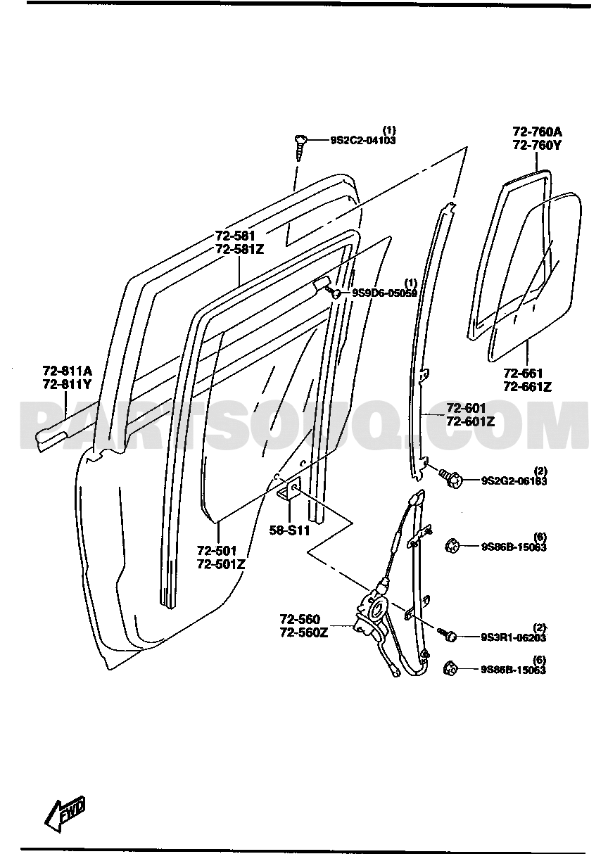 3. BODY (ELECTRICAL) | Mazda PROCEED LEVANTE ﾜｺﾞﾝ 5-ﾄﾞｱ- | Parts