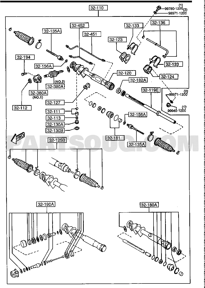 2. CHASSIS (AXLE AND BRAKE SYSTEM) | Mazda Spectron Japan 08.1993