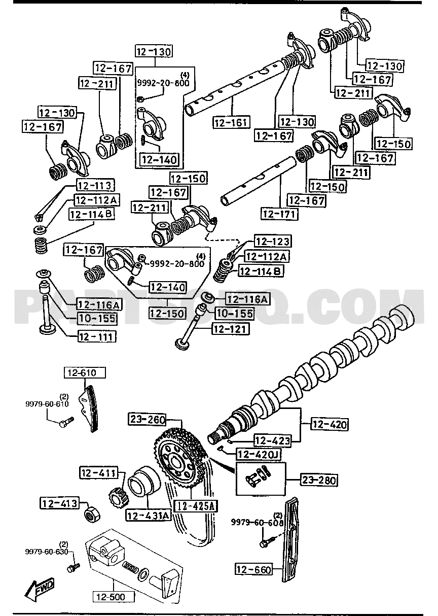 1. 4-CYLINDER - ENGINE & TRANSMISSION | Mazda Bongo Japan 08.1993