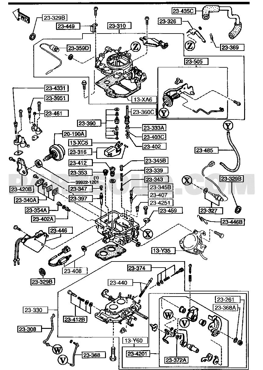 yokobe1009ページ 1. 4-CYLINDER ENGINE (INJECTION AND COOLING SYSTEM) | Mazda Bongo