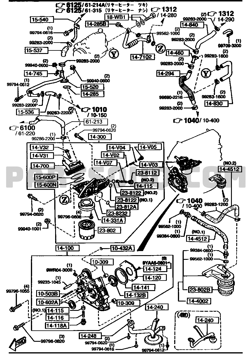 1. DIESEL ENGINE AND TRANSMISSION | Mazda BONGO ﾜｺﾞﾝ 4-ﾄﾞｱ 