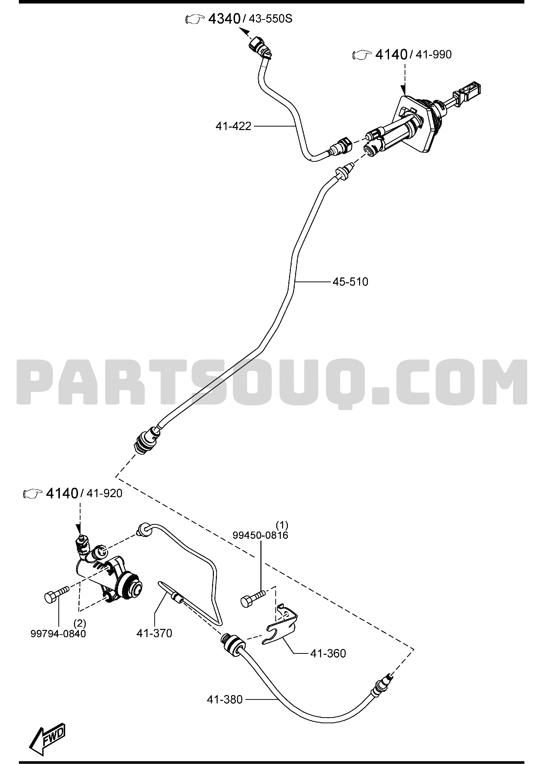 W2. CHASSIS PIPING & FUEL TANK | Mazda 3 2013 AUBA14 | Parts 