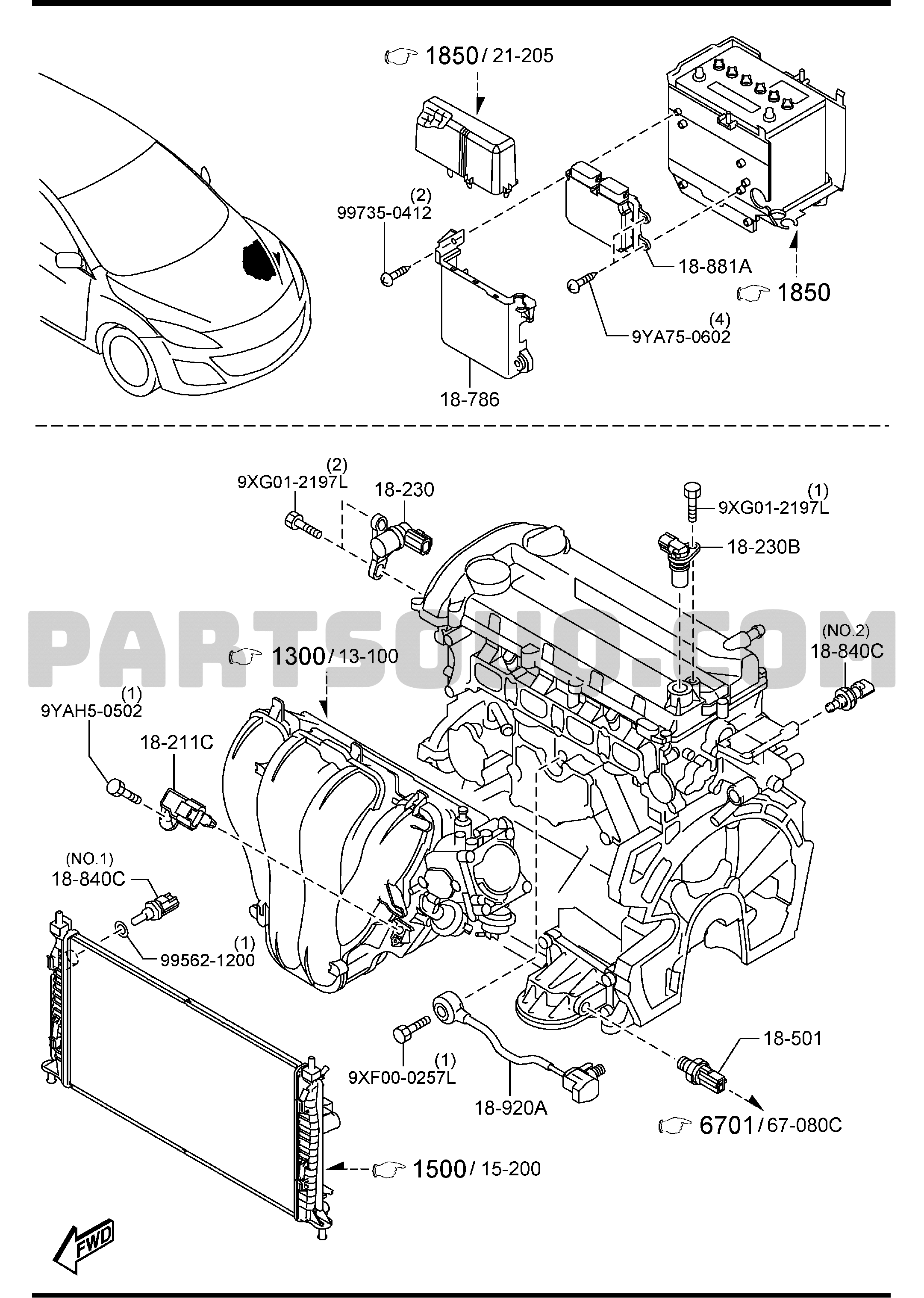 C1. GASOLINE-ENGINE 4-CYLINDER TRANSMISSION | Mazda 3 2012