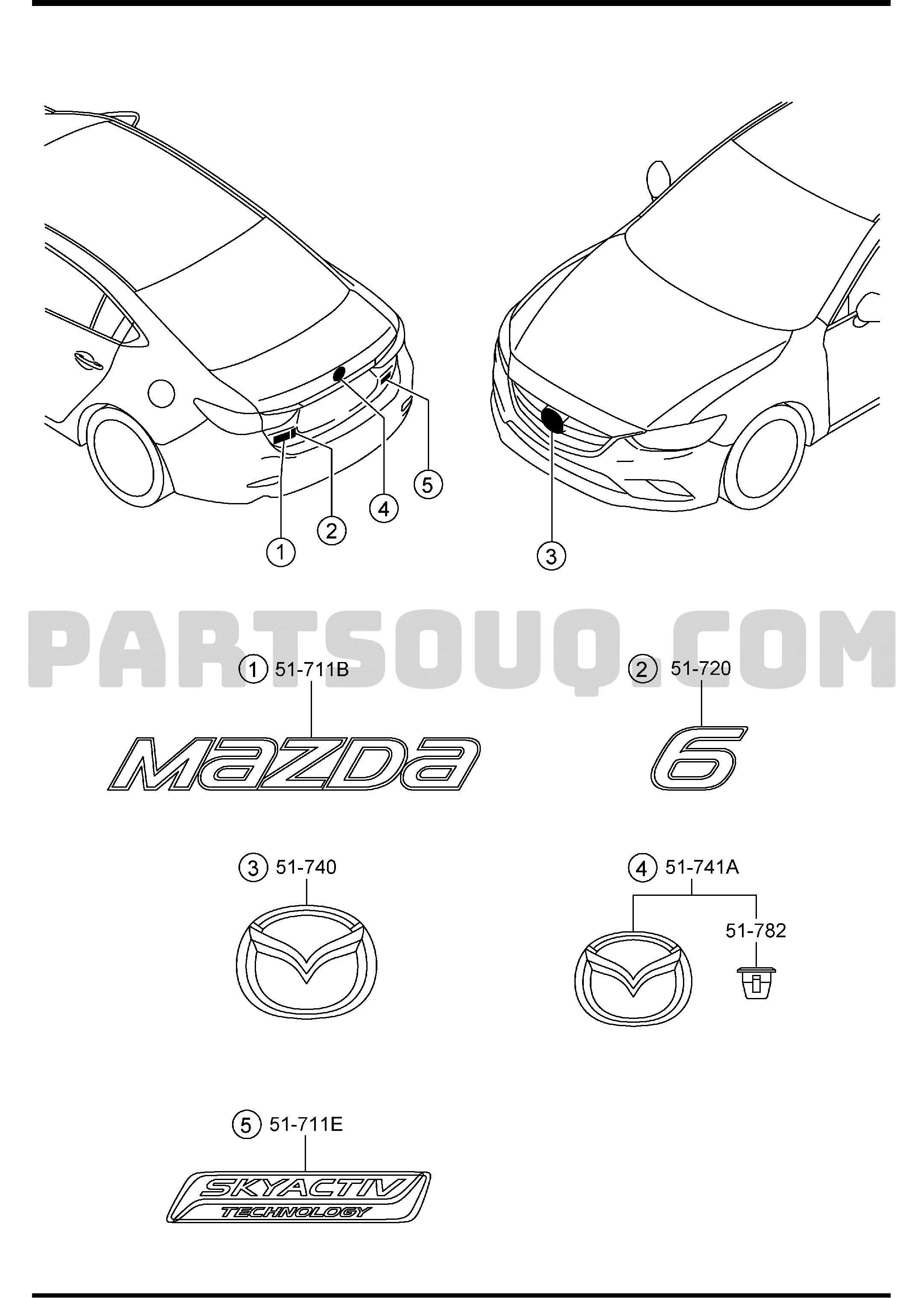Mazda 6 2014 shop parts