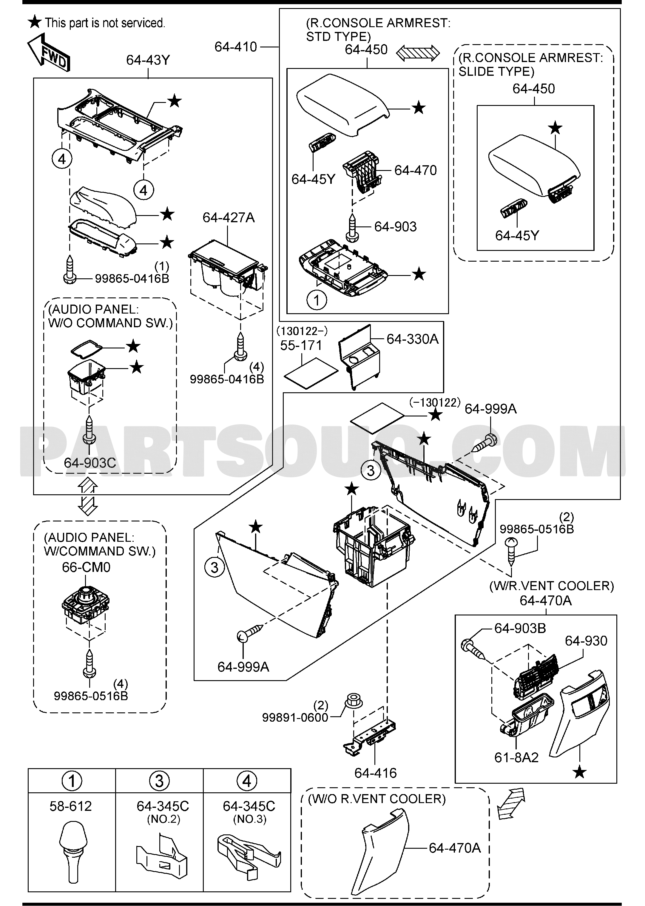 BODY INTERIOR TRIM | Mazda 6 2015 AUGA13 | Parts Catalogs | PartSouq