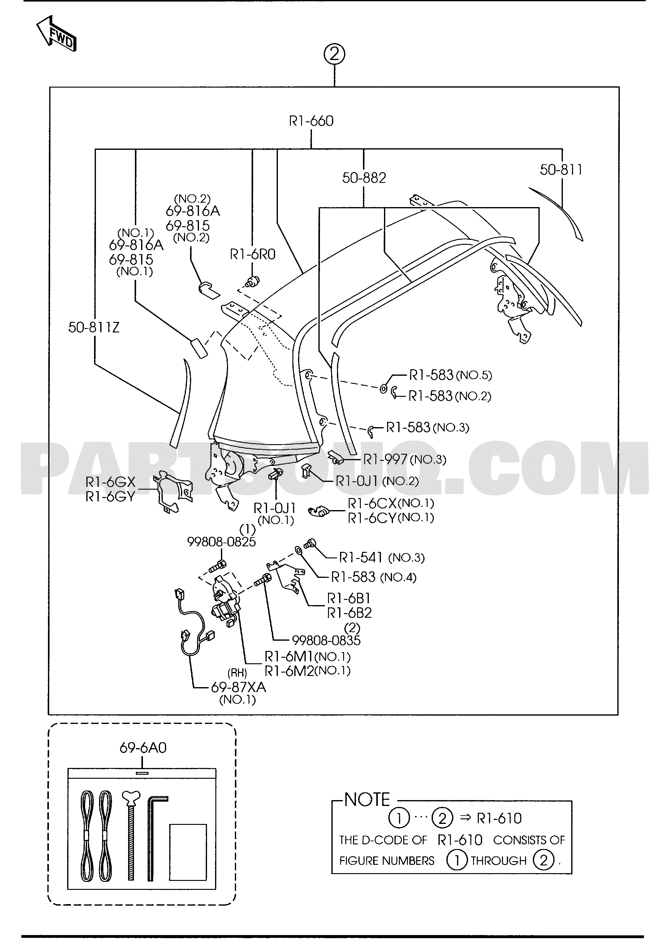 SUNROOF (W/RETRACTABLE HARD TOP) 02/04 | Mazda MIATA 2012 AUNA12
