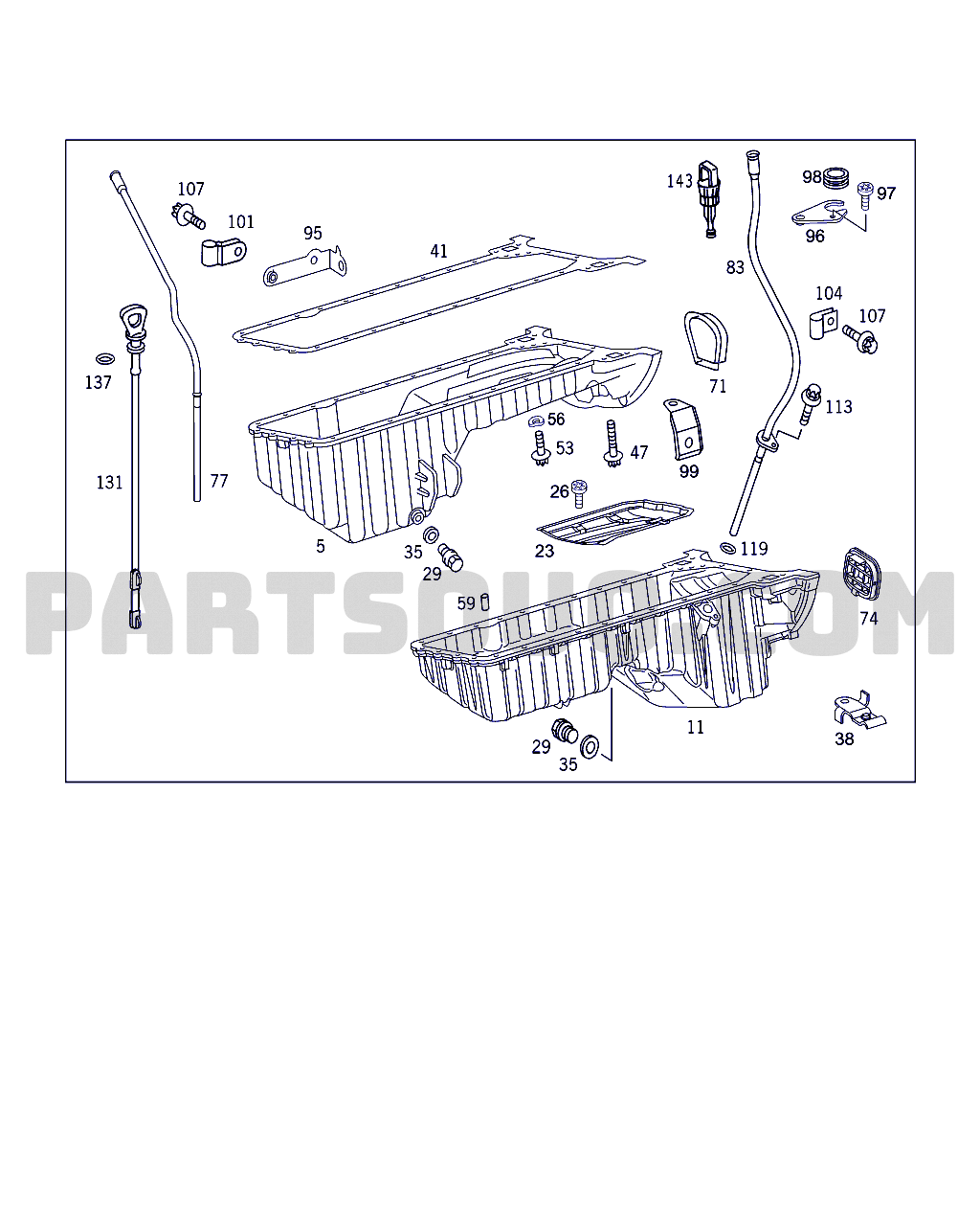 OIL PAN | Mercedes-Benz ML 270 CDI 06.01.2004 Standard | Parts 