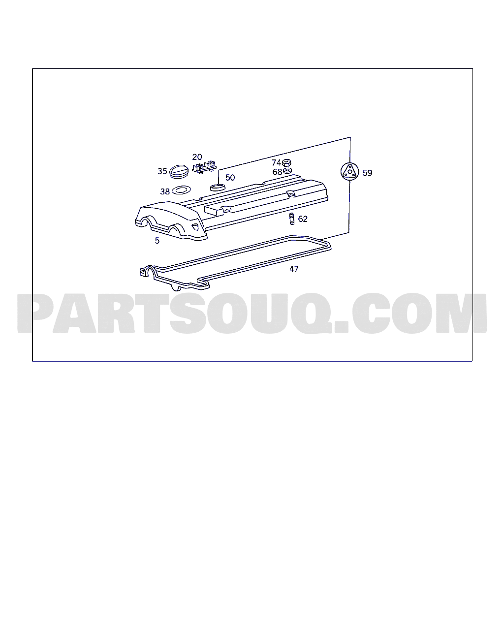 Mercedes-Benz 190 E 2.3-16 パーツカタログ ENGINE HOUSING | Mercedes-Benz 190 E 2.3-16 USA North America