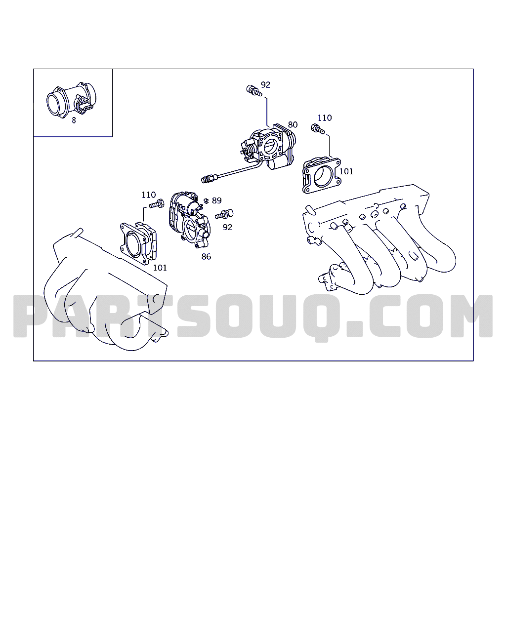 Air Flow Meter insert for Mercedes Benz Sprinter 208CDI 2000 - 2006 MAF SENSOR Air Flow Meter insert for Mercedes Benz Sprinter 208CDI 2000 - 2006 MAF SENSOR