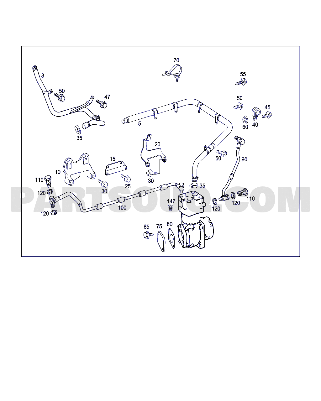 AIR COMPRESSOR | Mercedes-Benz VARIO 612 D / 614 D Standard, Japan 668.331  | Parts Catalogs | PartSouq