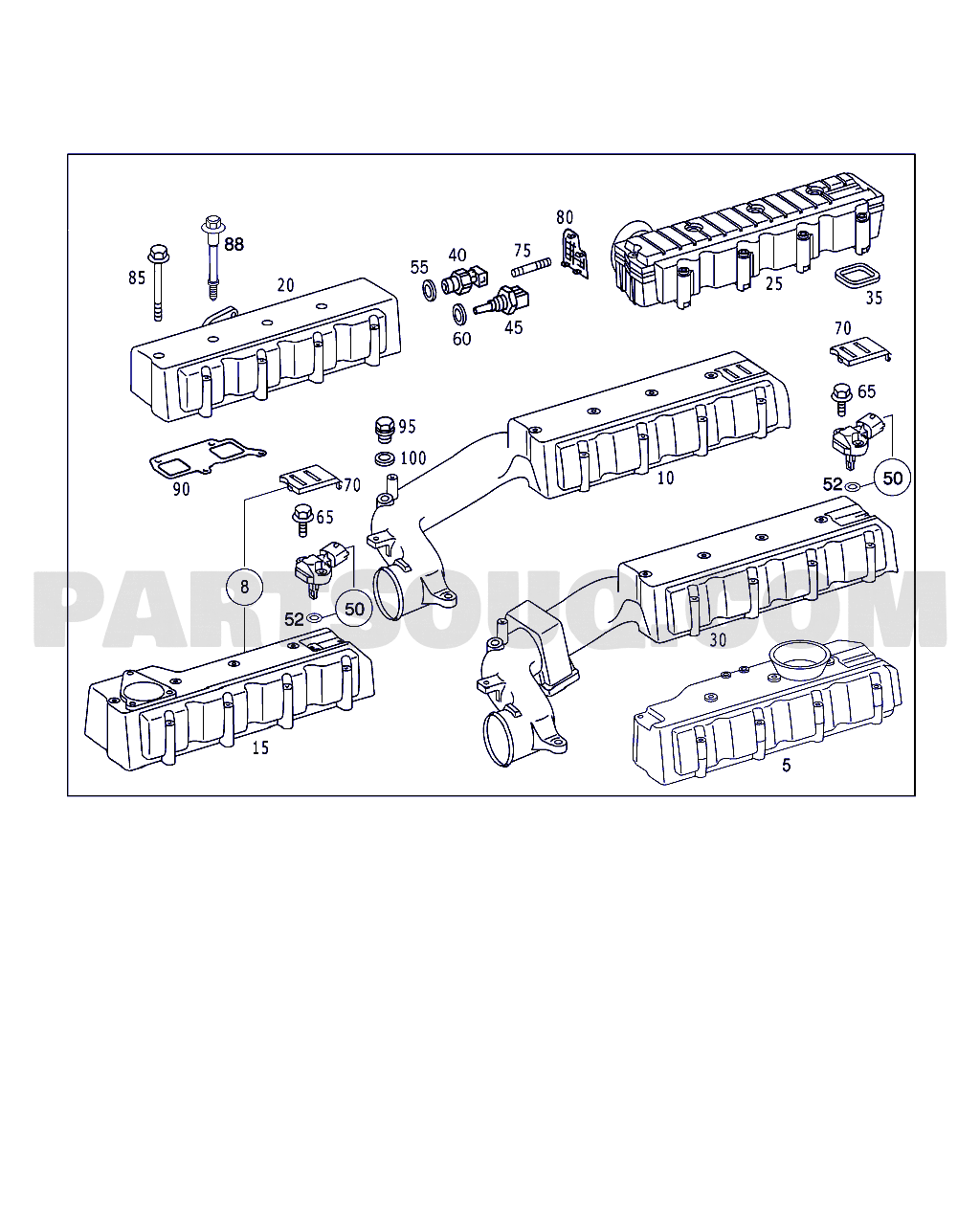 INTAKE MANIFOLD | Mercedes-Benz VARIO 812D/814D/815D Standard, Japan  670.323 | Parts Catalogs | PartSouq