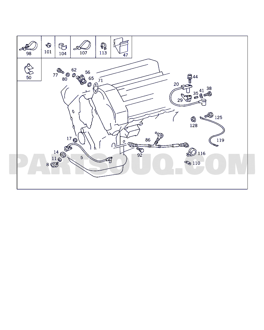 T.D.C. SENDER UNIT,POSITION SENDER UNIT,KNOCK SENSOR,AND GROUND STRAP |  Mercedes-Benz 500 SL Standard BOSCH | Parts Catalogs | PartSouq