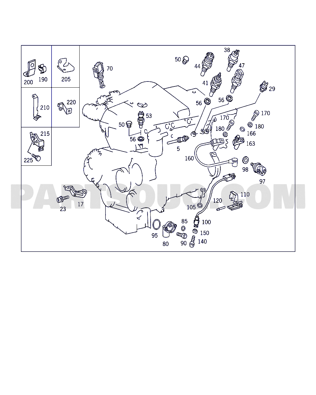 ATTACHMENT PARTS,HEATER PLUGS,AND SPEED SENDER UNIT | Mercedes-Benz C250D  20.01.1995 Standard | Parts Catalogs | PartSouq