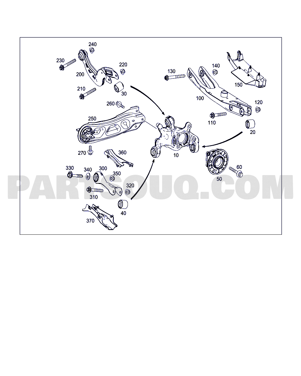 FRONT AXLE | Mercedes-Benz CLA 220 Standard, North America