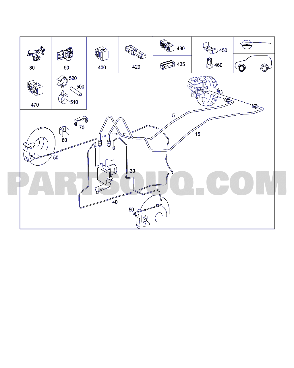 BRAKES Mercedes Benz ML 420 CDI 4MATIC WDC1641281A274487 10.05