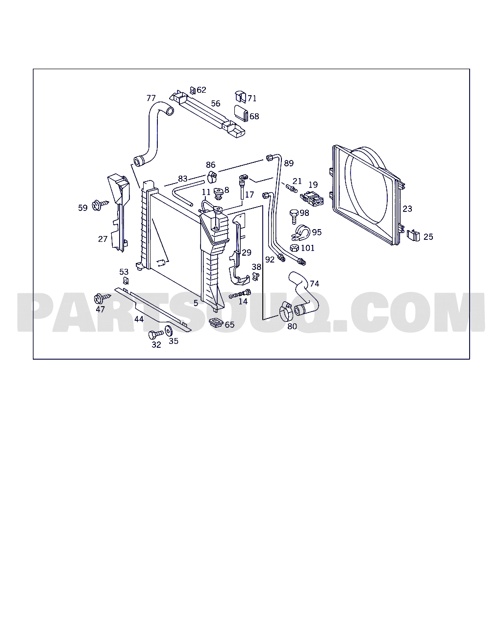 RADIATOR | Mercedes-Benz 312DKA Standard HELLA/HELLA | Parts Catalogs |  PartSouq