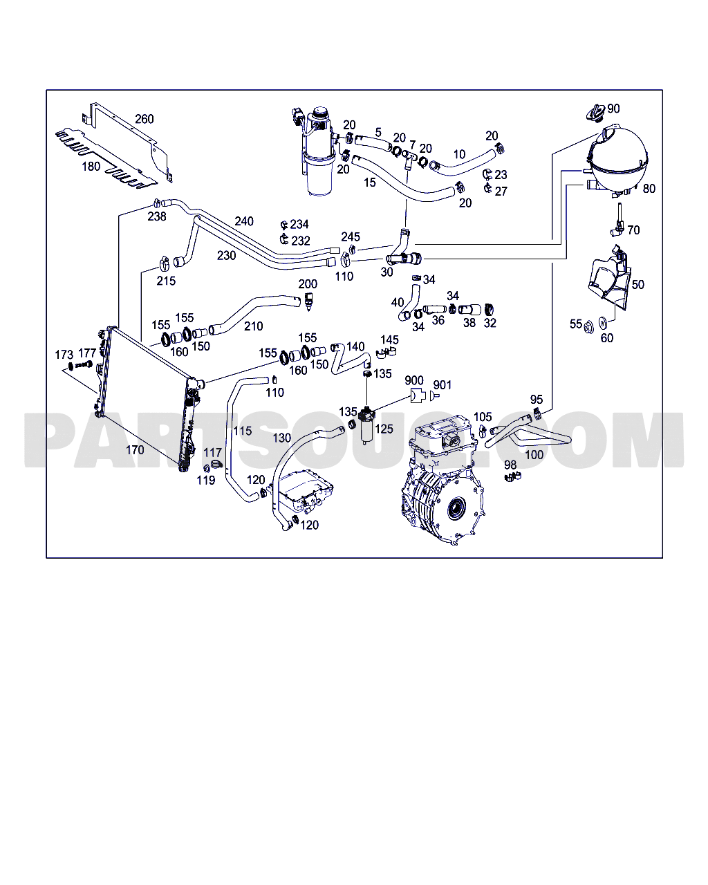RADIATOR | Mercedes-Benz 111KA/ L4X2 3200 03.07.2008 Standard | Parts  Catalogs | PartSouq