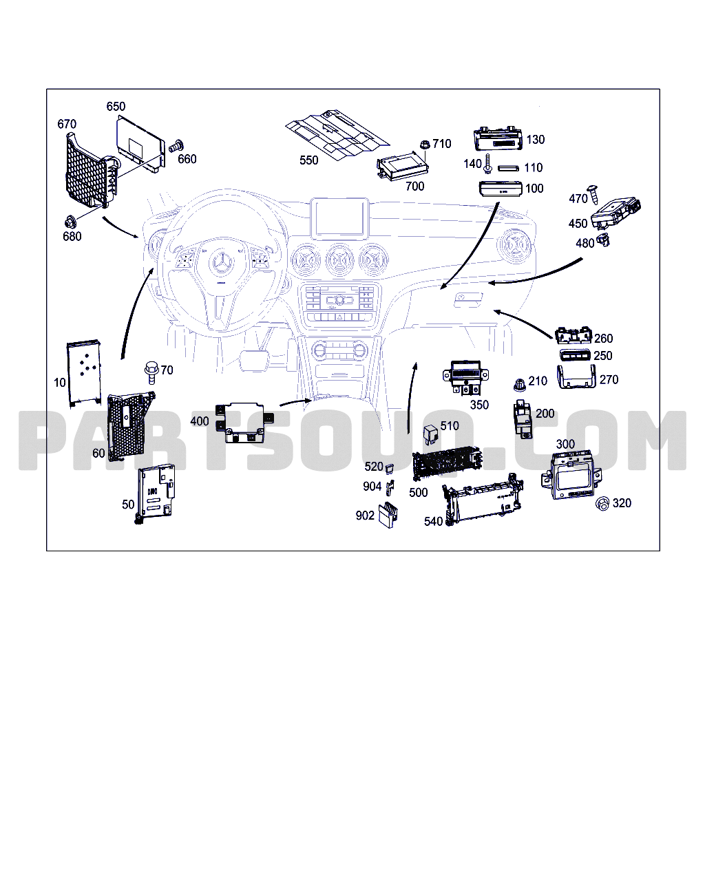 INSTALACION ELECTRICA E INSTRUMENTOS MercedesBenz GLA 250