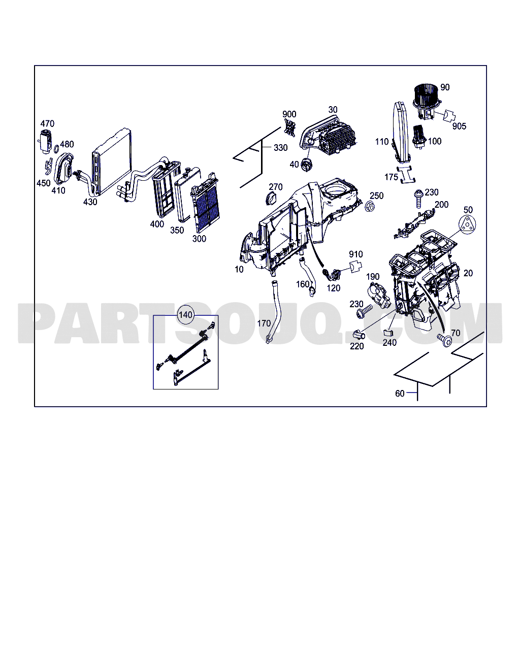 HEATING AND VENTILATION | Mercedes-Benz E 250 CGI / E 250 Standard, North  America, Japan 212.047 | Parts Catalogs | PartSouq