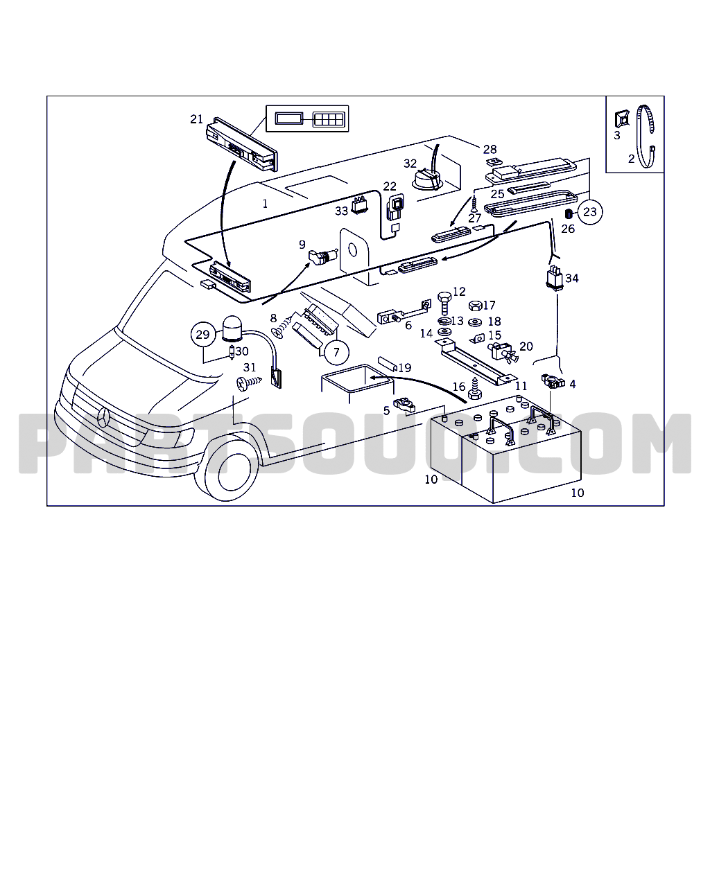 ELECTRICAL SYSTEM | Mercedes-Benz 312DKA Standard HELLA/HELLA 
