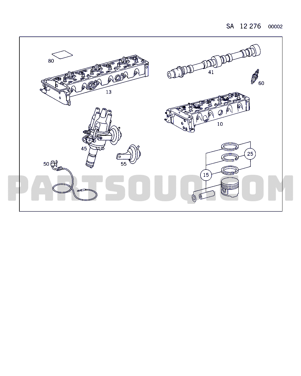 LOW COMPRESSION RATIO (FOR M102/M 103 ONE-BELT DRIVE,SEE