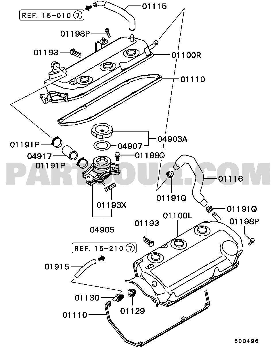 Engine | Mitsubishi MONTERO SPORT North America K89W | Parts Catalogs ...