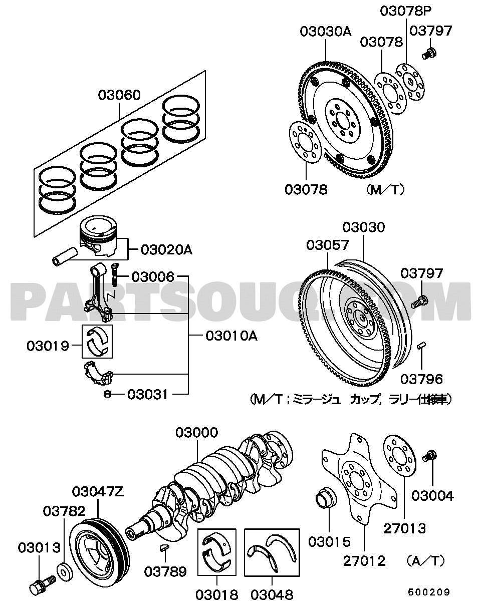 Engine | Mitsubishi LANCER/MIRAGE Japan CK4A | Parts Catalogs | PartSouq