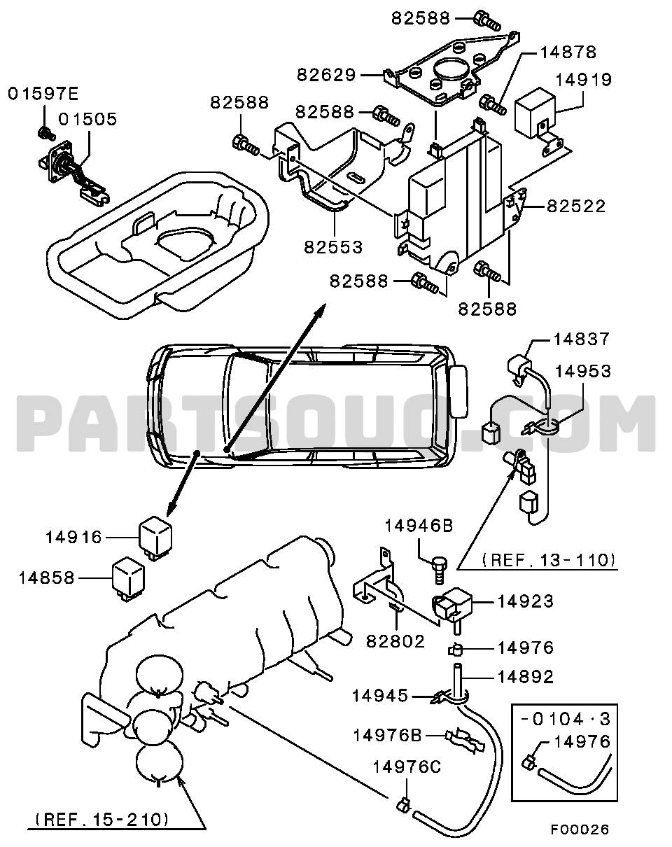 Engine | Mitsubishi PAJERO/MONTERO Europe V78W | Parts Catalogs 