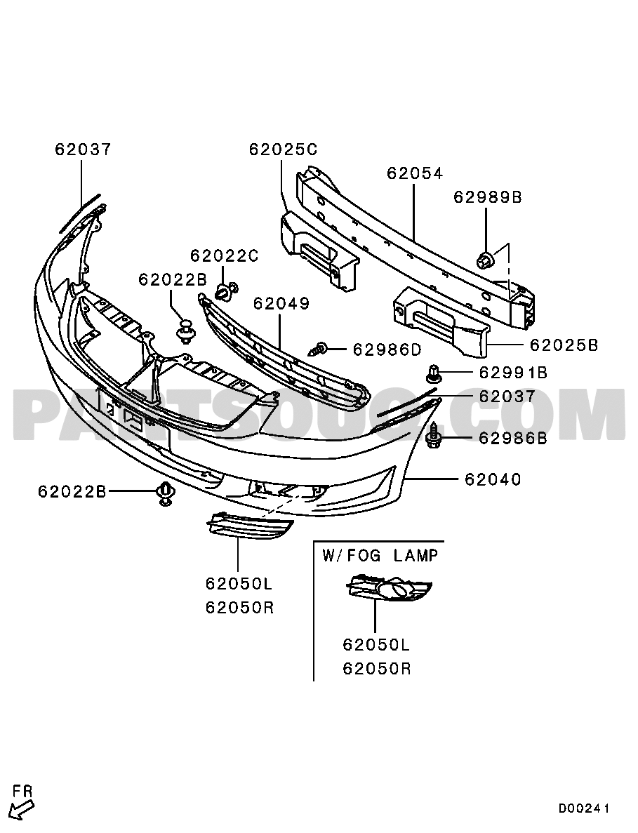 BODY - FRONT BUMPER & SUPPORT