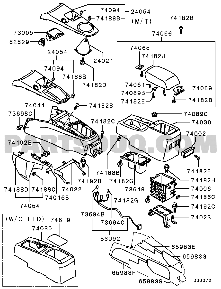 Body | Mitsubishi LANCER General (EXPORT) CS3A | Parts Catalogs 