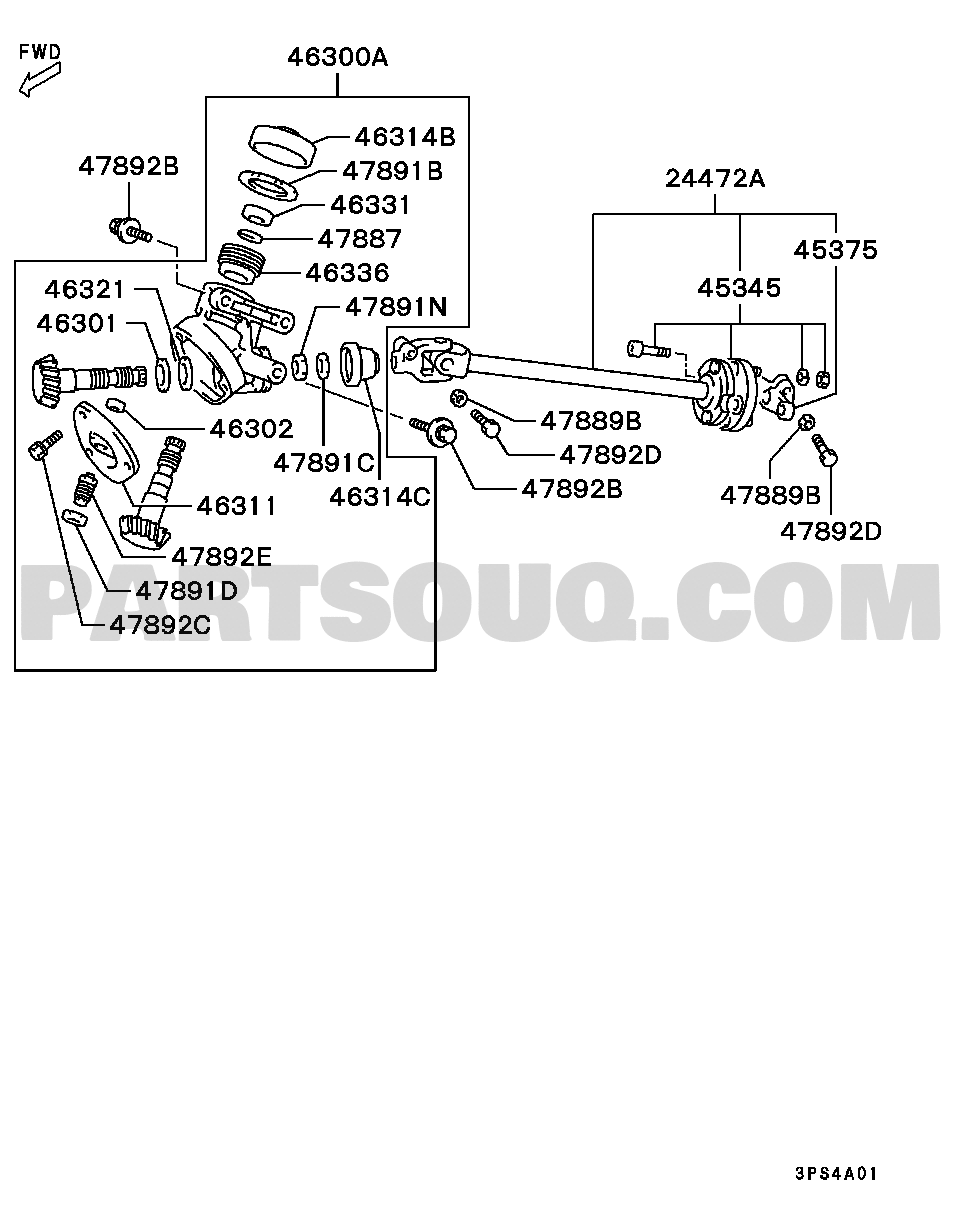 Power Train | Mitsubishi L300 Europe (EUROPE) P24W | Parts