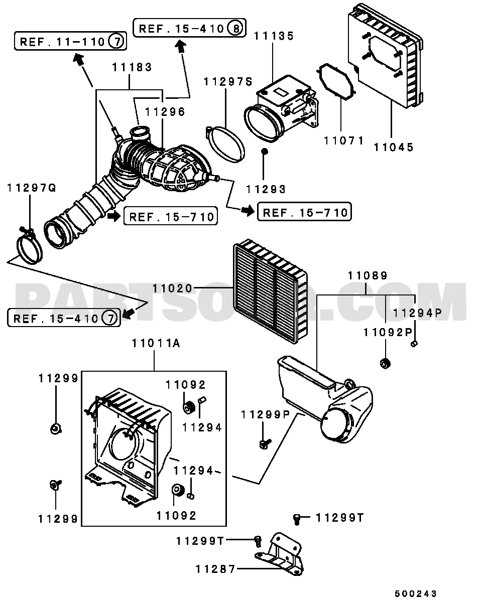 INTAKE & EXHAUST - AIR CLEANER | Mitsubishi LANCER/MIRAGE Japan