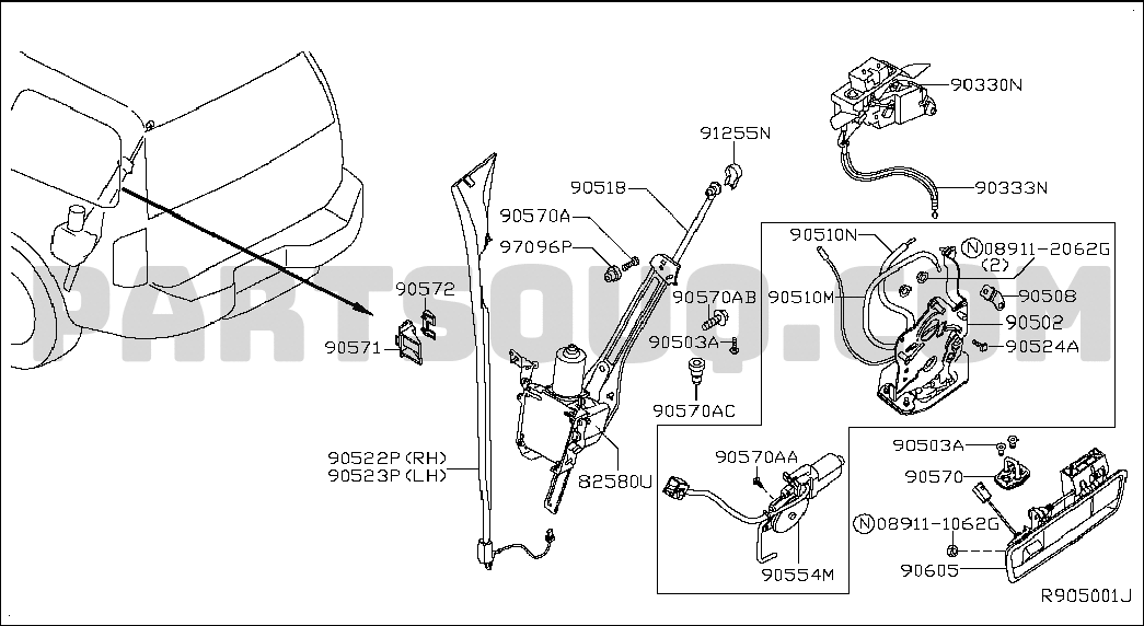 Nissan armada 2006 deals parts