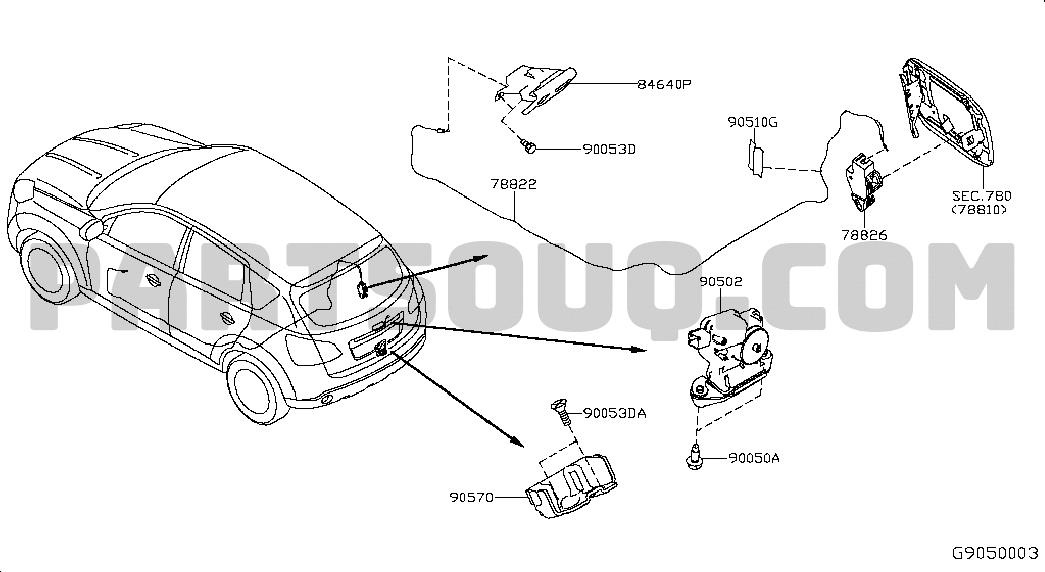 & REAR BODY) | Nissan QASHQAI 10.2015 01.2019 Parts Catalogs | PartSouq