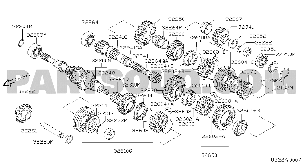 TRANSMISSION GEAR; (FROM 0298)