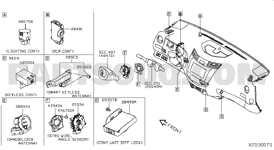 Sensor Ángulo de Giro Nissan NP300