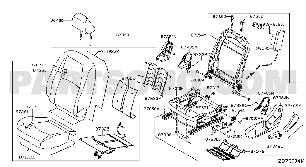 FRONT SEAT; LH SEAT | Nissan NP300 FRONTIER 05.2015 D23X | Parts 