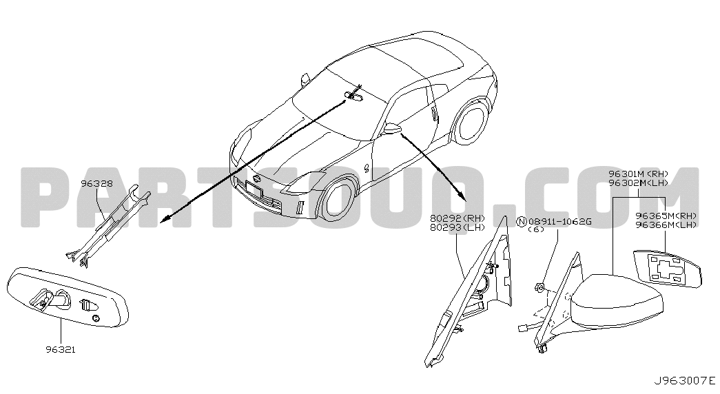 『1年保証』 MISCELLANEOUS | Nissan 350Z 11.2003 06.2007 | Parts Catalogs 小物