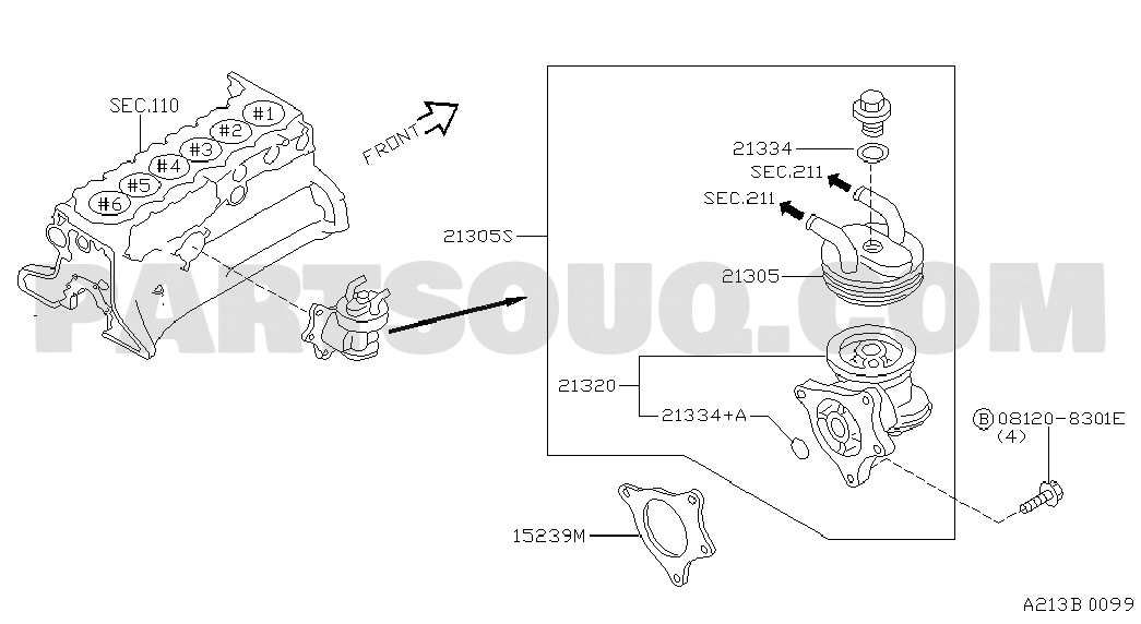 OIL COOLER | Nissan SAFARI 03.1998 K - GRAY | Parts Catalogs 