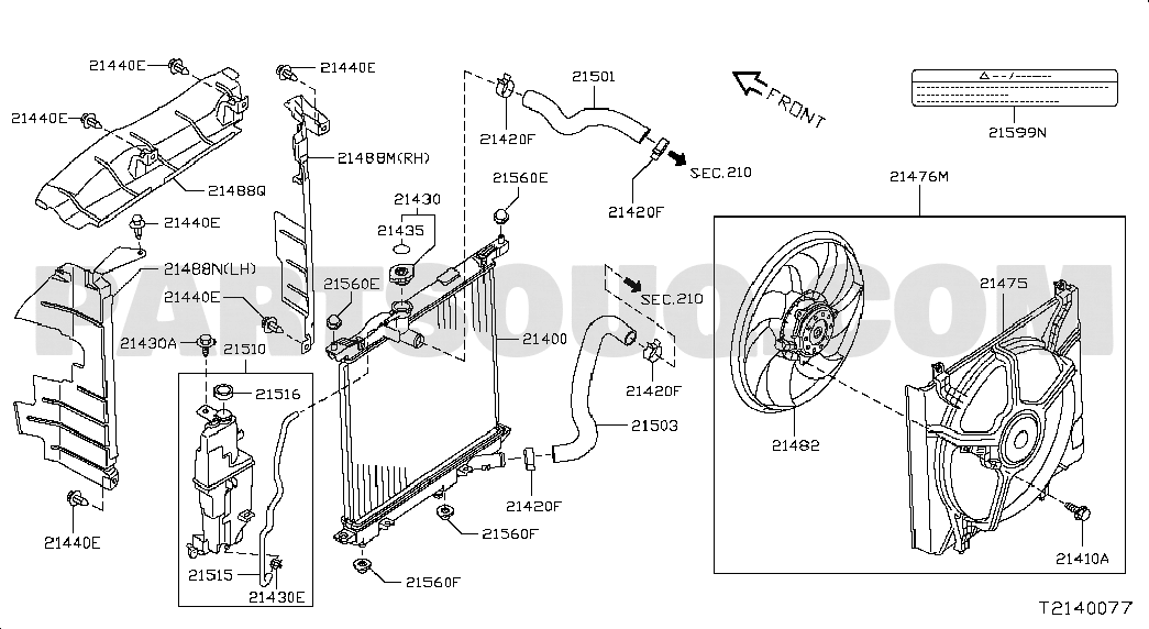 EXHAUST & COOLING | Nissan ALMERA/SUNNY 09.2011 N17T | Parts 