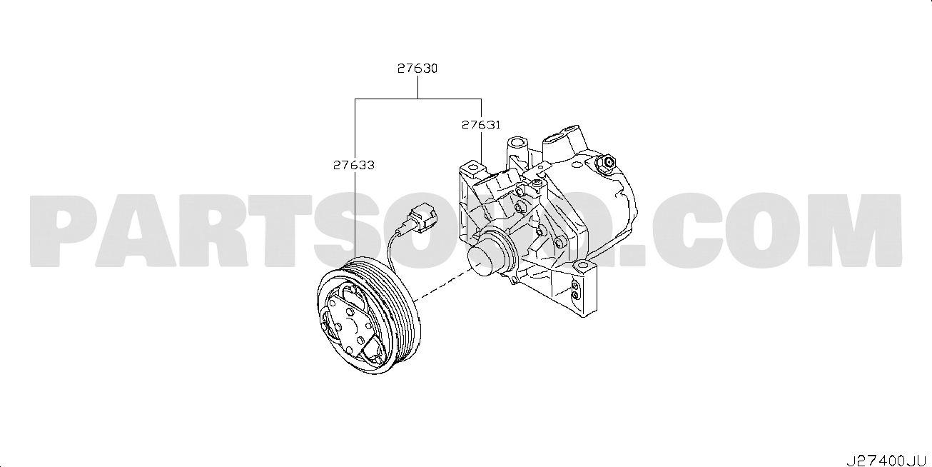 COMPRESSOR | Nissan NOTE 12.2012 G - ブラック | Parts Catalogs 