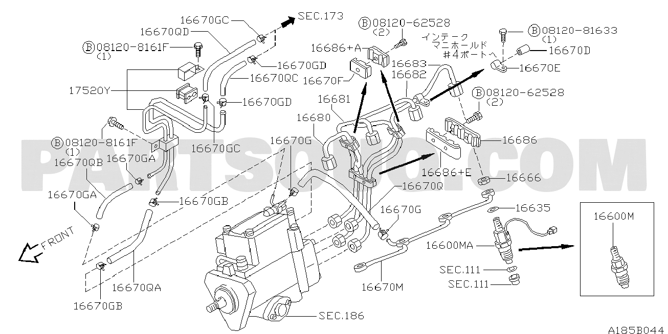 ENGINE & FUEL SYSTEM | Nissan TERRANO 08.1996 02.1999 | Parts