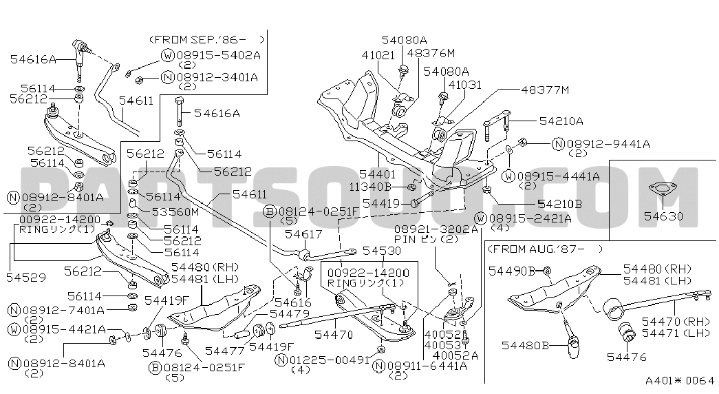AXLE & SUSPENSION | Nissan 300ZX 05.1983 10.1986 | Parts