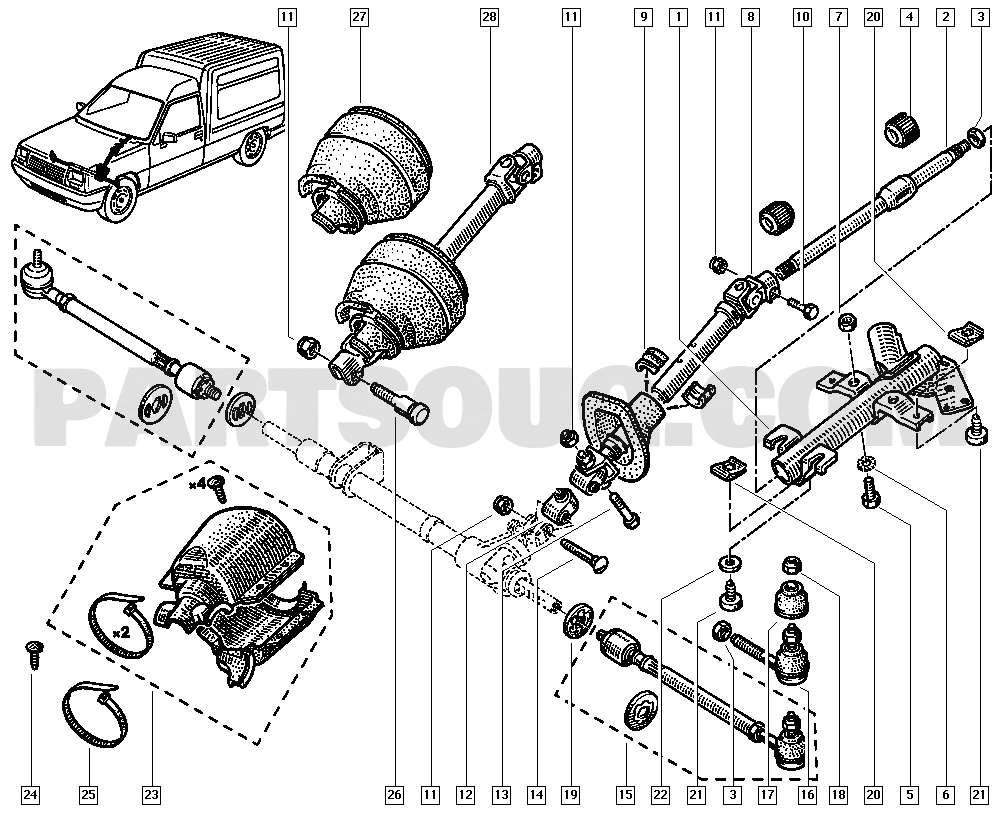 Steering | Renault Extra 1159 F401 | Parts Catalogs | PartSouq