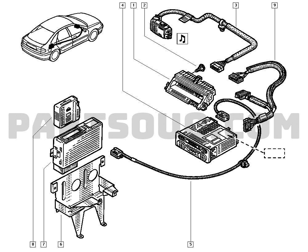 Cruise control, Renault Laguna 1240 B56C, Parts Catalogs