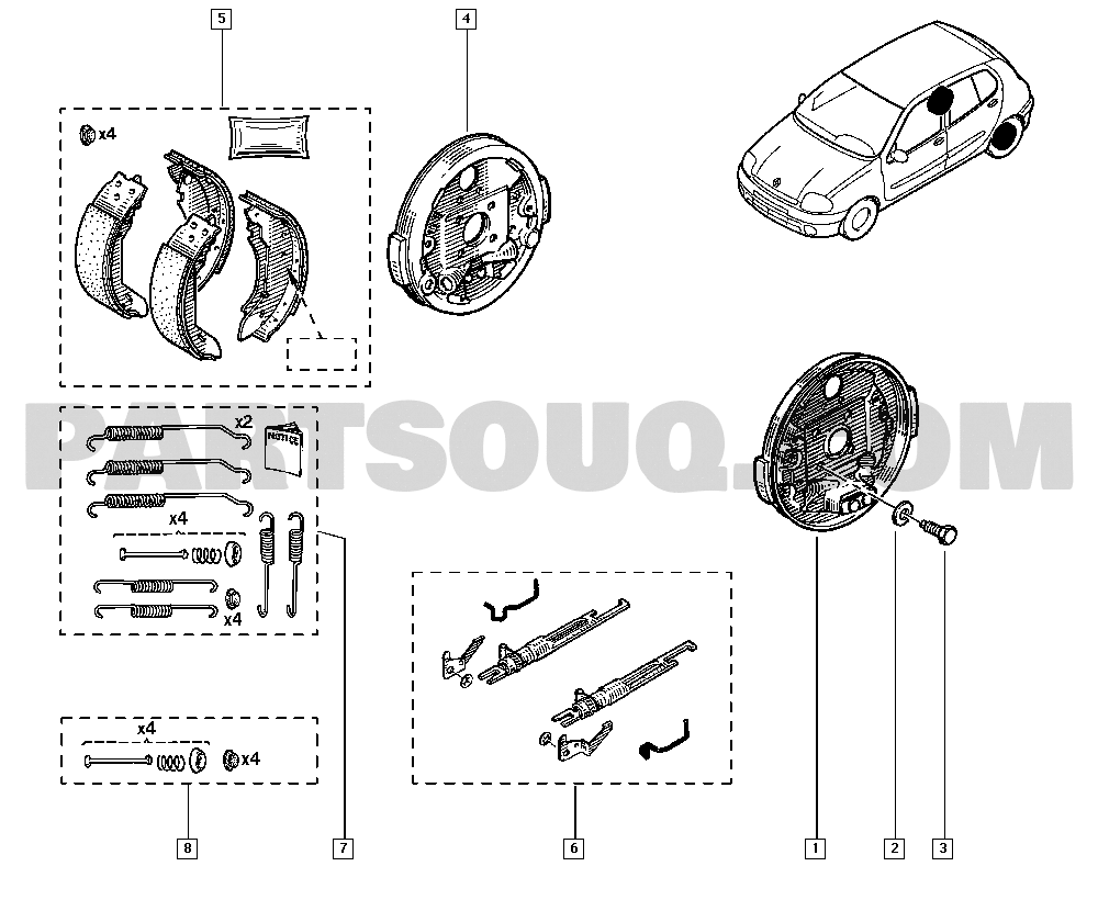 Drucksensor Klimaanlage für RENAULT Clio II Schrägheck (BB, CB) 1.9 dTi  1999-2005 Diesel 80PS F9Q 780