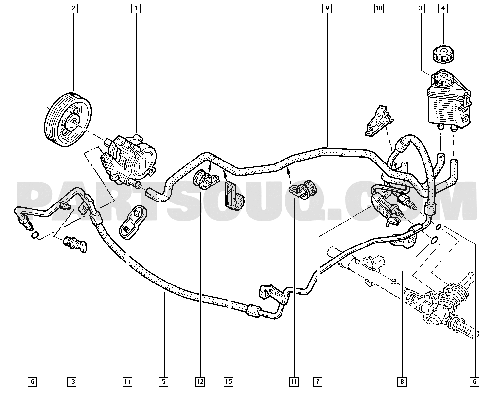 Power-assisted steering pump | Renault Clio II Clio II 07 2005 